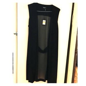 DKNY sleeveless sheer cardigan